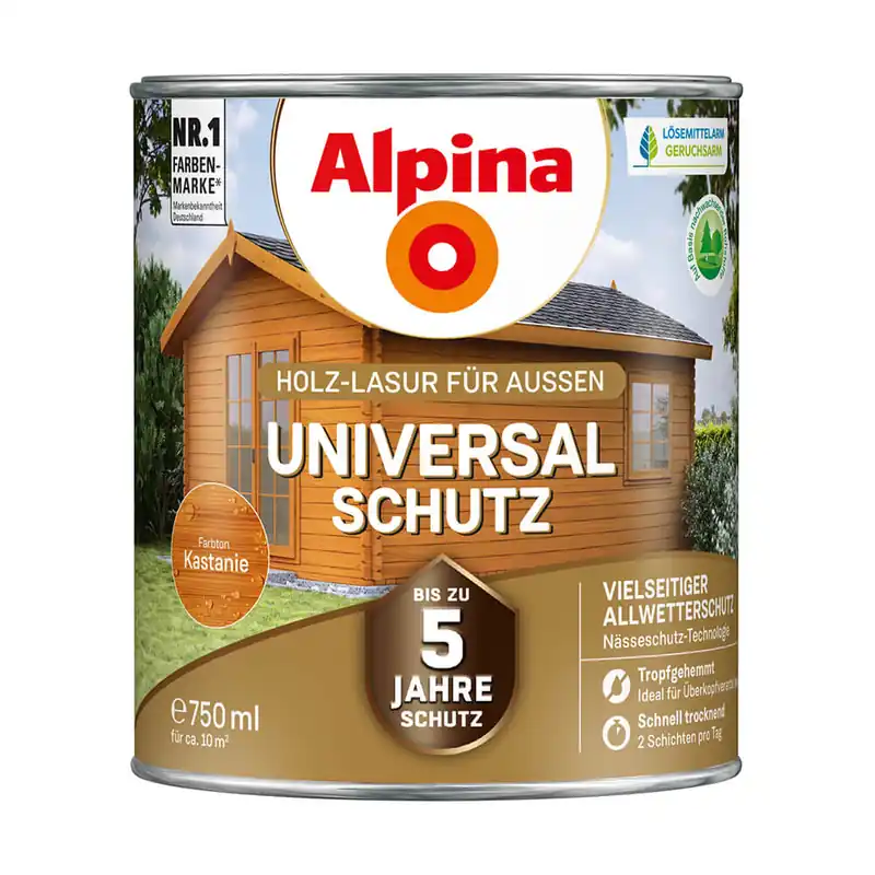Aktuell Alpina Universalschutz Holzlasur