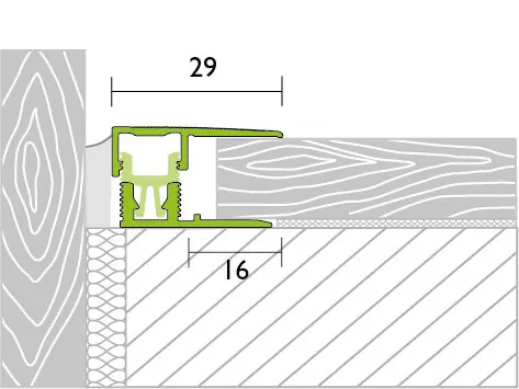Abschlussprofil glatt, PROVARIOclip Top-Seller