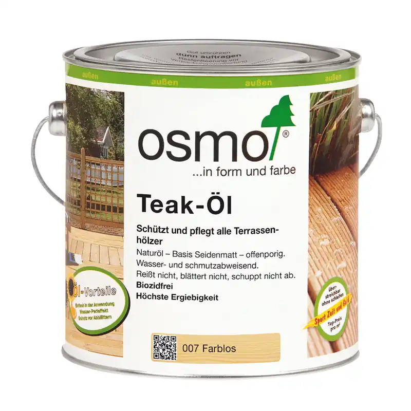 Expressversand Osmo Teak-Öl farblos 2,5 Ltr.