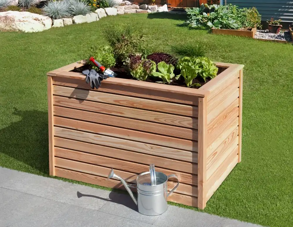 Neue Kollektion MrGardener Hochbeet Lärche naturbelassen breit