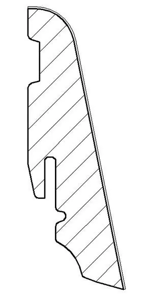 Kracherpreis Haro Stecksockelleiste 19x58mm 2,2m - Buche ged, furn,matt-vers,