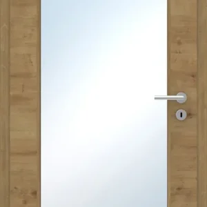 Innentür Laminato Eiche astig Quer CPL XXL-Lichtausschnitt Preisknaller
