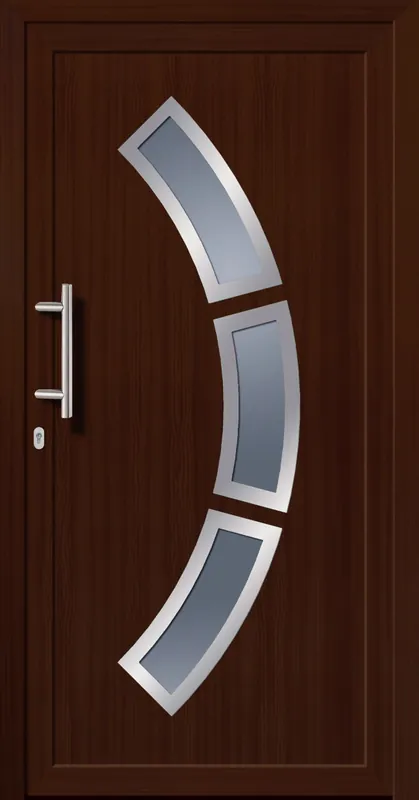 SecuDoor Power 10870P Kunststoffhaustür Nussbaum Sonderaktion