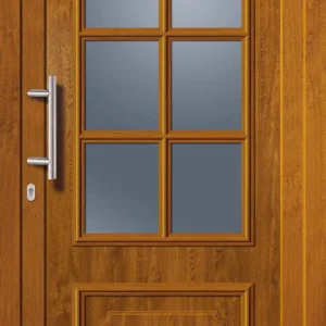 SecuDoor Power 11020P Kunststoffhaustür Golden Oak Neue Kollektion