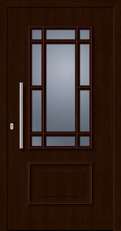 SecuDoor Design 11080D Kunststoffhaustür Mooreiche Saisonangebot