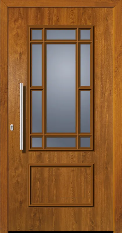 SecuDoor Design 11080D Kunststoffhaustür Golden Oak Nur Für Kurze Zeit