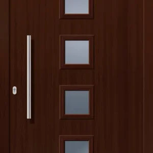 SecuDoor Design 11040D Kunststoffhaustür Nussbaum Wochenendangebot