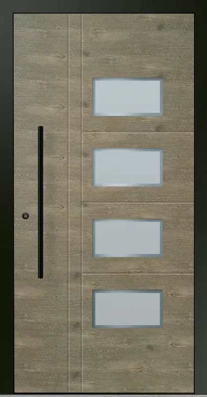 Schneller Versand Aluminium-Haustür OptiDoor Blackline 30620D