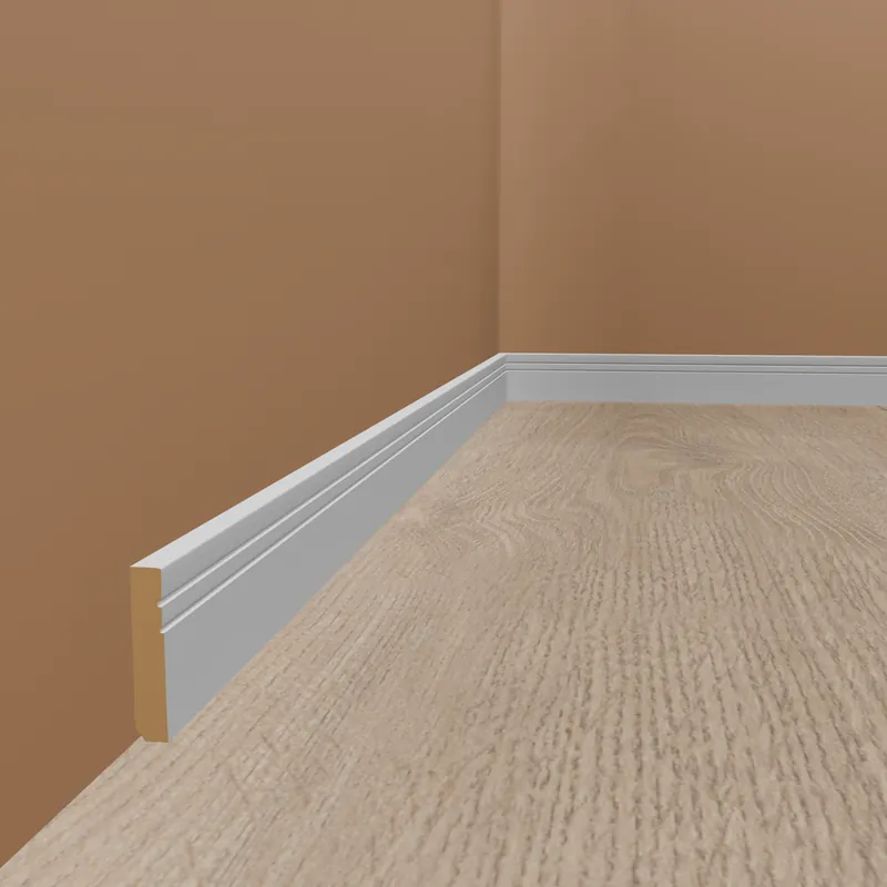 Sockelleiste "Rostock" MDF 16 x 58 x 2500 mm Weiß Modern by PROVISTON Direktkauf