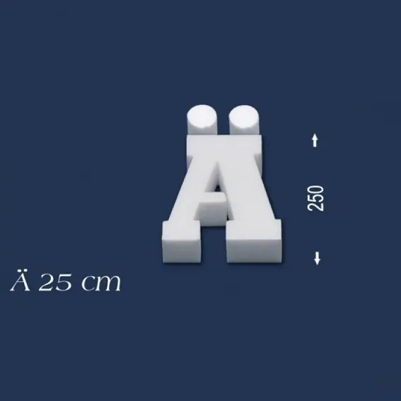 Deko Buchstabe Ä 250 mm Styropor Buchstabe 3D Buchstabe Weiß Wiesemann Begrenztes Angebot