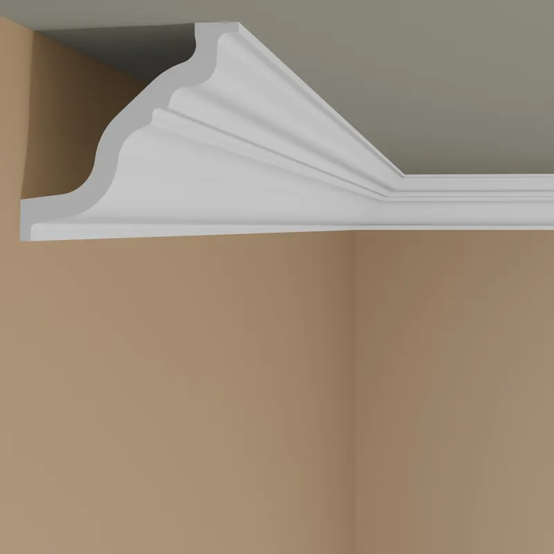 Top-Seller NMC Deckenleiste TL NOMASTYL Polystyrol 150 x 150 x 2000 mm Weiß Stuckleiste Wandleiste