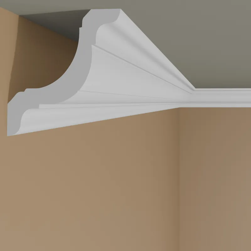 Saisonangebot Wiesemann | Stuckleiste Oslo 22 | Polystyrol | 61 x 59 x 2000 mm | Deckenleiste | Weiß