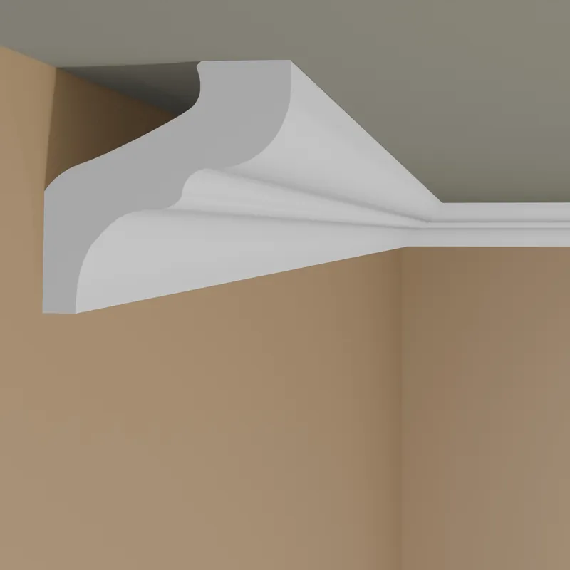 Marbet Stuckleiste "E-6" Styropor Deckenleiste 32 x 33 x 2000 mm Polystyrol Leiste Weiß Bestseller