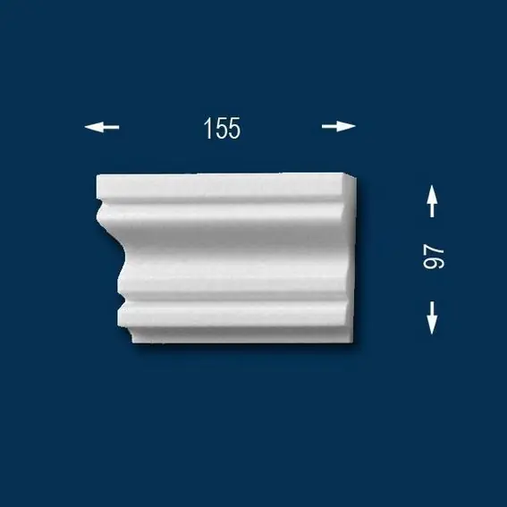 Schnäppchen Wiesemann | Fassadenelement "FP8" | Endstück links | Fassadenstuck | Unbeschichtet