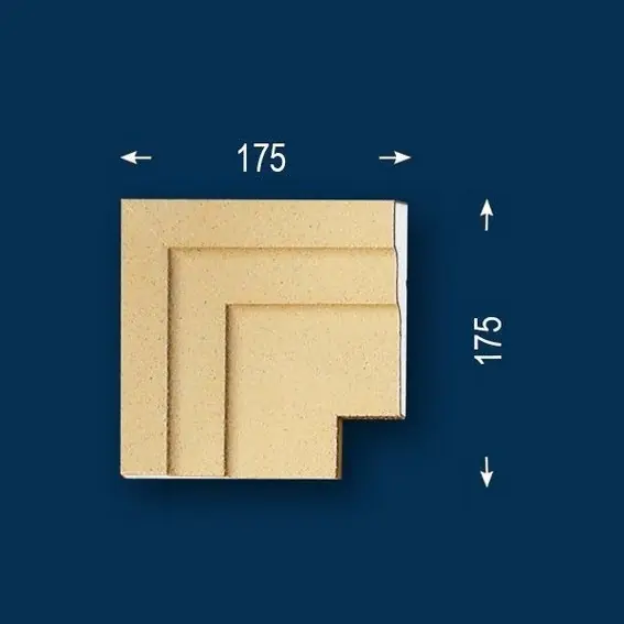 Sale Wiesemann | Fassadenelement "FP17-b" | Eckstück | Fassadenstuck | Beschichtet