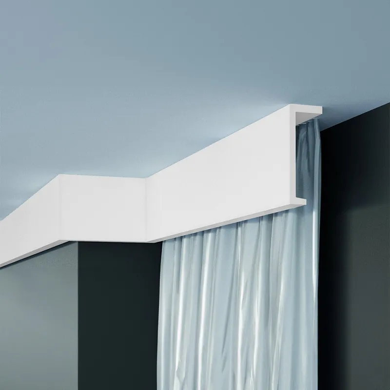 Elite Decor | Außenwinkel "P890" | Polyurethan | 40 x 110 x 200 mm | Weiß | Stuckleisten Winkel Geprüft