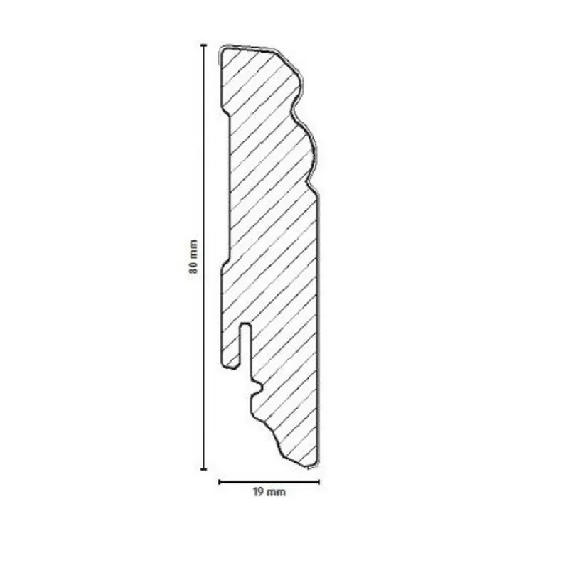 PROVISTON Innen- oder Außenwinkel | Für Sockelleiste Hamburger Profil MDF-Kern Weiß Sonderangebot