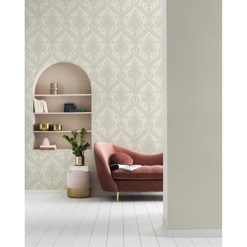 Rasch | Saphira | 420517 | Vliestapete | Barock | 0.53 x 10.05 m | Grau Schnäppchen