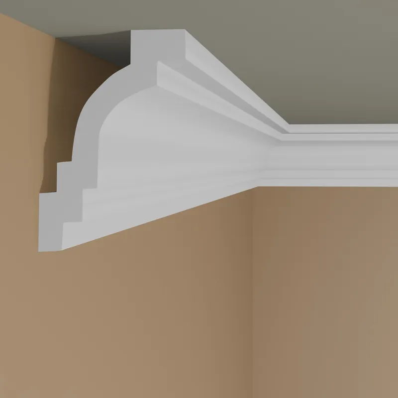 Aktuell Elite Decor | Stuckleiste P928 | Polyurethan | 76 x 102 x 2000 mm | Styropor Deckenleiste | Weiß