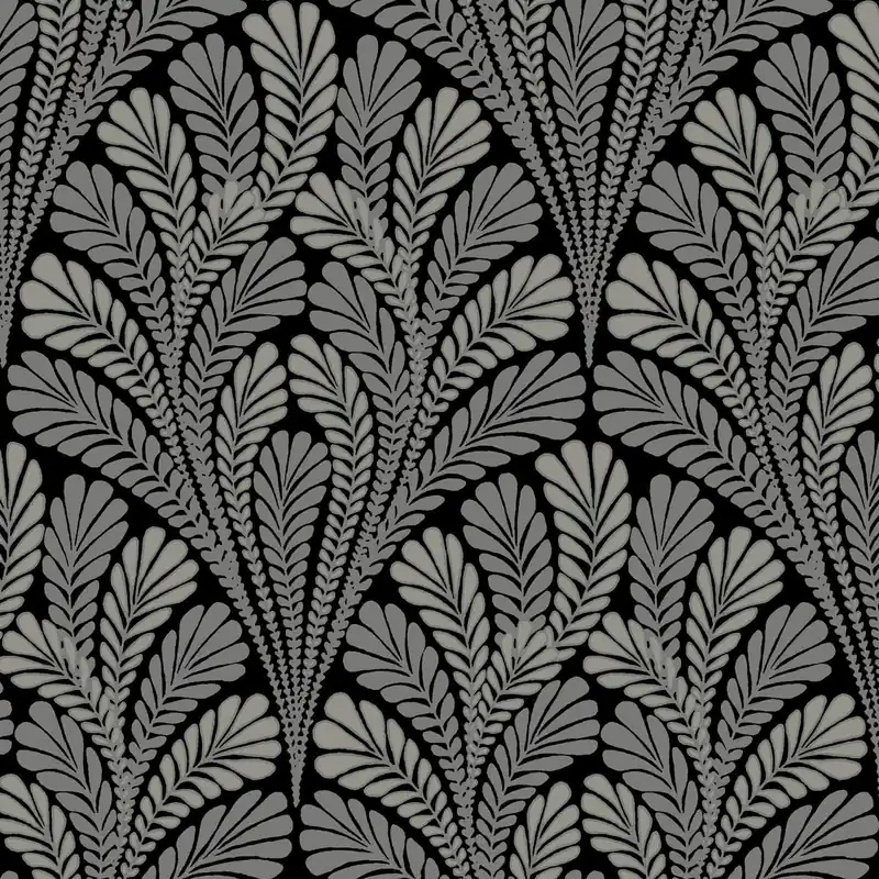 York Wallcoverings | Black and White | BW3951 | Sure Strip tapete | Blätter | 0.52 x 10 m Jetzt Bestellen