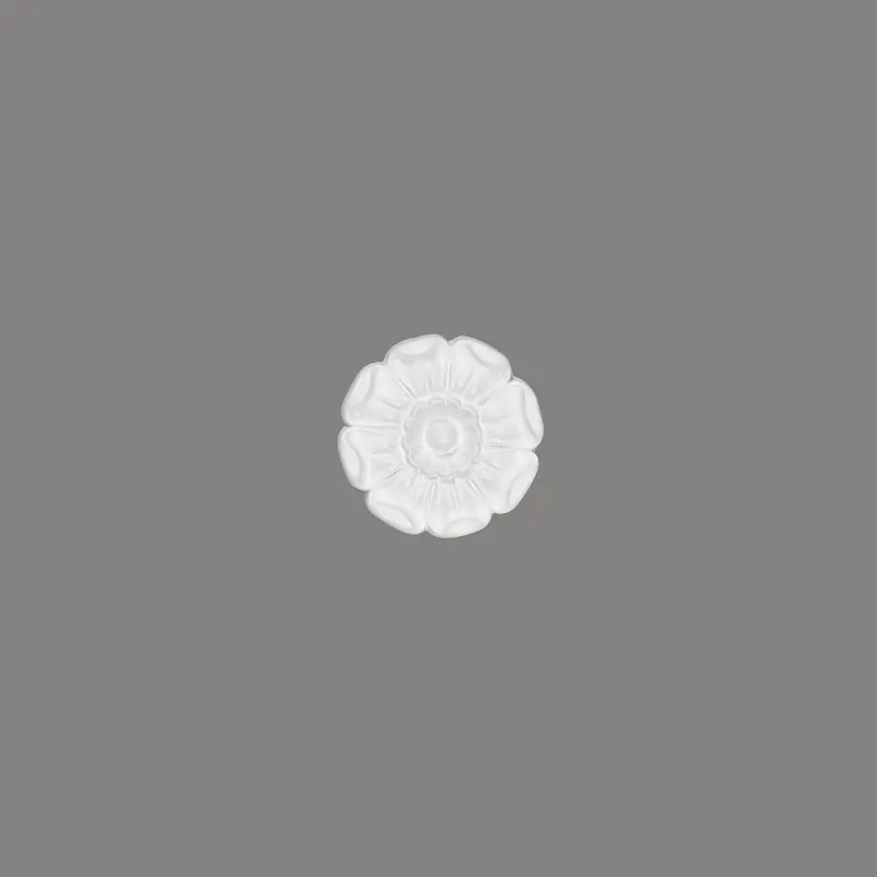 Top-Seller Stuckrosette Deckenkuppel B3110 94 x 18 x 94 mm Deckenrosette Rund Profoam Weiß Mardom