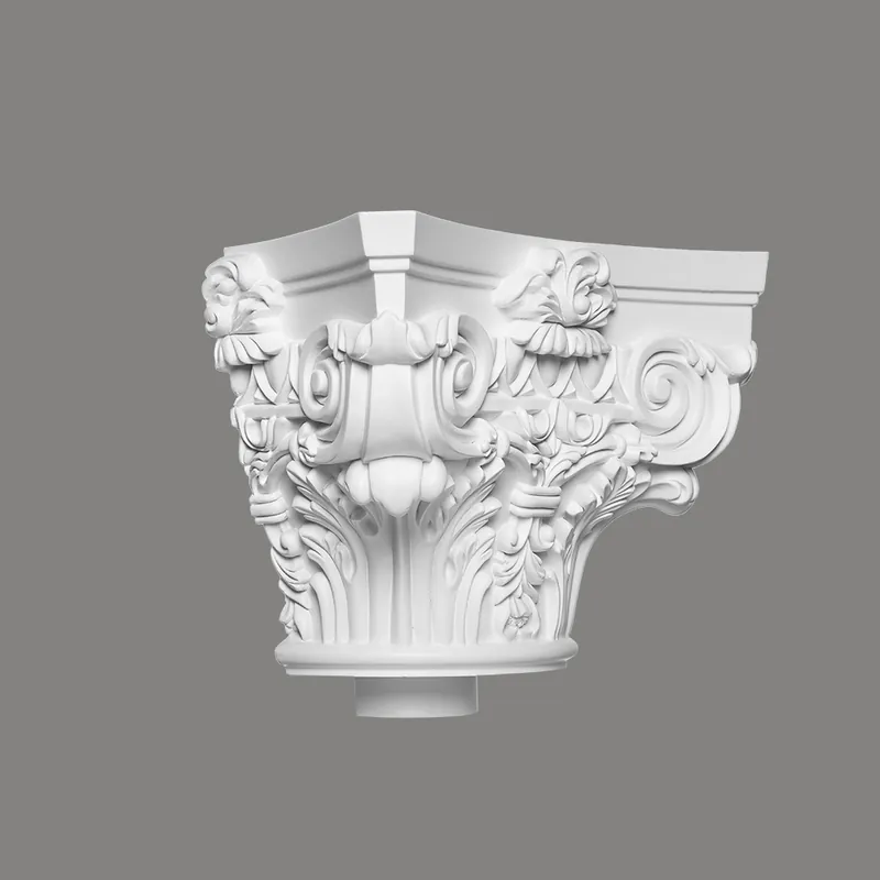 Finale Aktion Mardom Halbkapitell C1000-2H Profoam 290 x 145 x 210 mm Weiß für Halbsäule und Fußteil