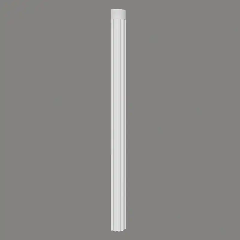 Mardom Halbsäule C3001H Profoam 180 x 90 x 2400 mm Weiß für Hauptkapitell und Fußteil Neu Im Sortiment