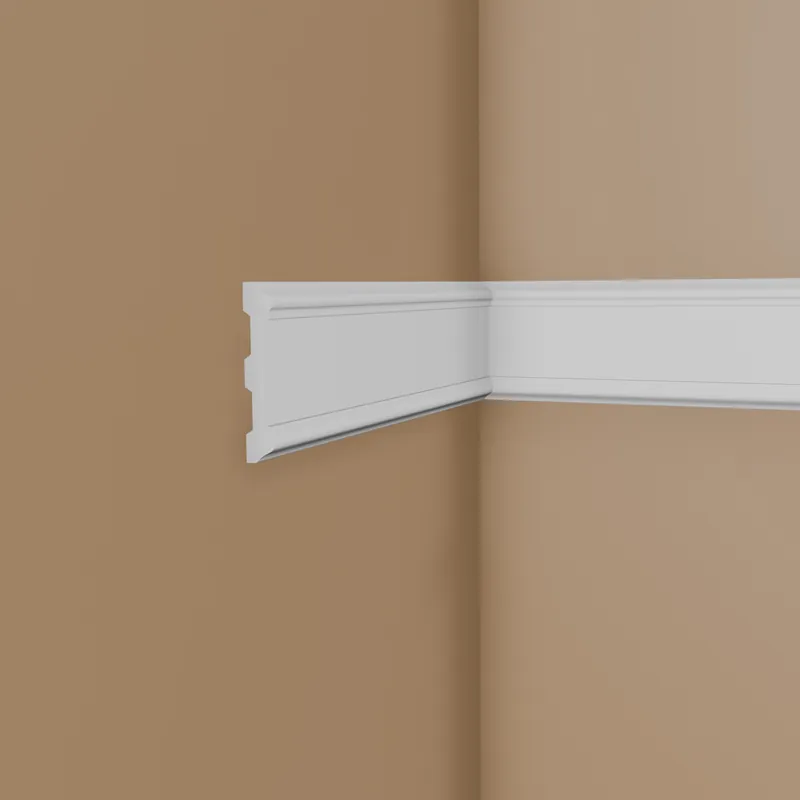 Top-Angebot Mardom Wandleiste MDD410 Profoam 20 x 108 x 2000 mm Weiß Zierleiste Glatt