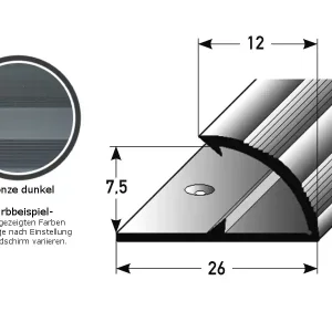 Neu PROVISTON Einfass- & Abschlussprofile Limerick Einfasshöhe 7.5 mm Klemmprofil Alu eloxiert
