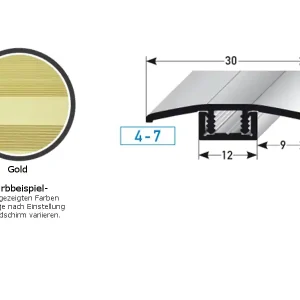 PROVISTON Übergangsprofil Pikeville B 30 mm Einfasshöhe 4 - 7 mm Übergangsschiene Alu elox Direktkauf