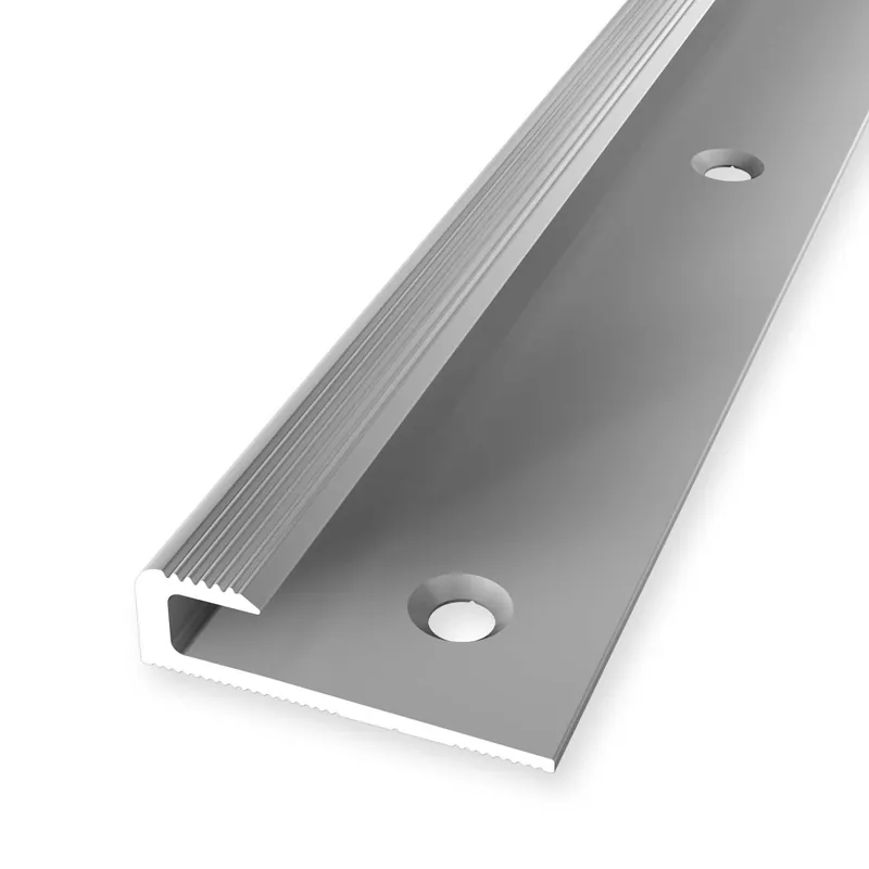 Neu Einfassprofil 8 x 30 x 2500 mm Aluminium Abschlussprofil Geriffelt Silber Küberit