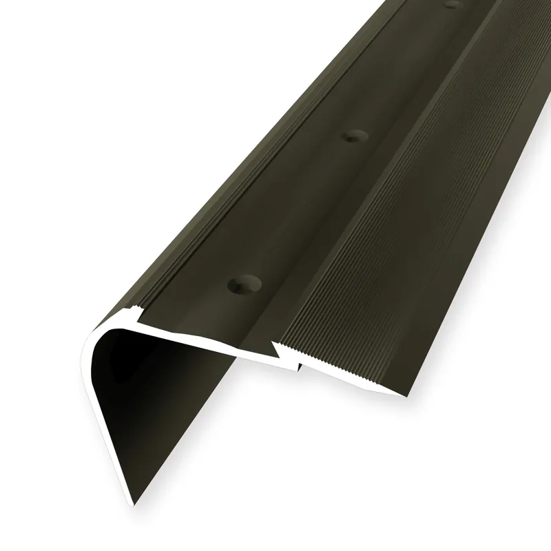 Treppenkantenprofil 49.7 x 64 x 2500 mm Aluminium Winkelprofil Geriffelt versch. Varianten Küberit Schnäppchen