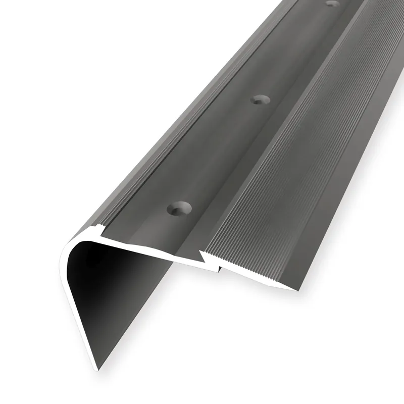 Treppenkantenprofil 49.7 x 64 x 2500 mm Aluminium Winkelprofil Geriffelt versch. Varianten Küberit Direktkauf