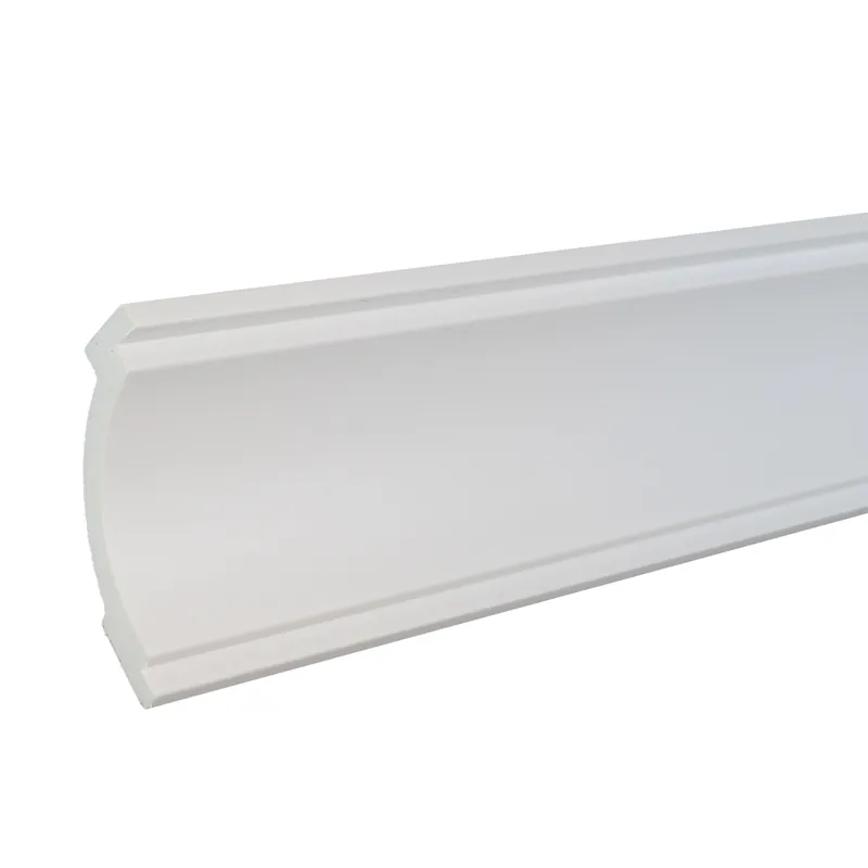 PROVISTON Stuckleiste Kunststoff Weiß - 60 x 80 x 2000 mm Moderne Leiste für die Decke Wochenendangebot
