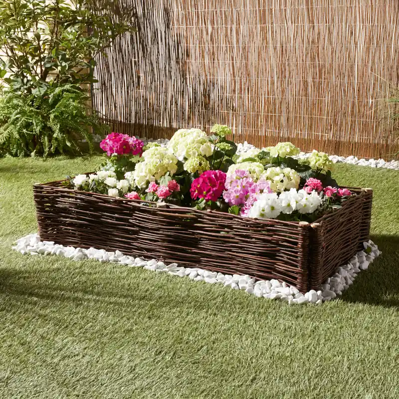 Beetbegrenzung "Weidenzaun", 50 x 20 cm Begrenztes Angebot