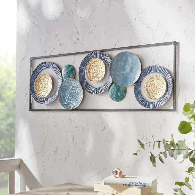 Metalldeko "Blue" Neu Im Sortiment