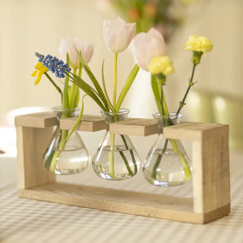 Vasenhalter "Wood" Echt