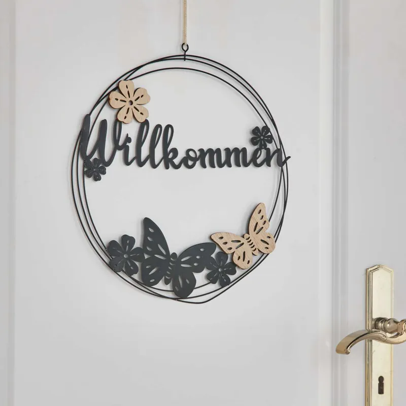 Metallring "Willkommen" Sale