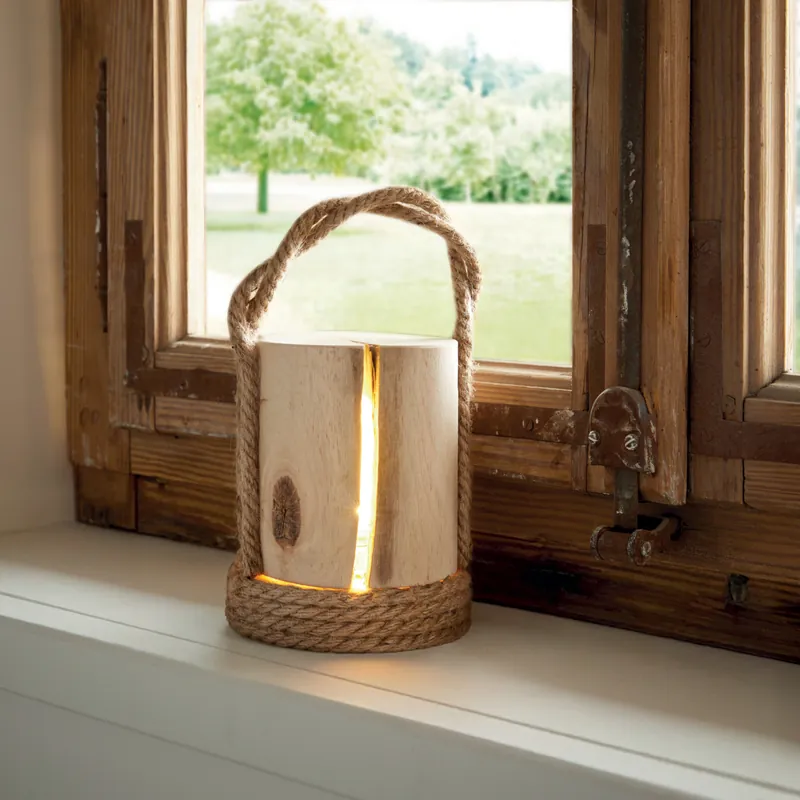 LED-Laterne "Wood" Super-Preis