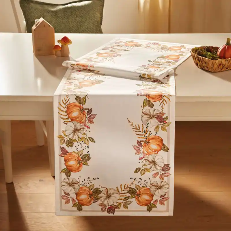 Tischläufer "Kürbiszeit" Schnäppchen
