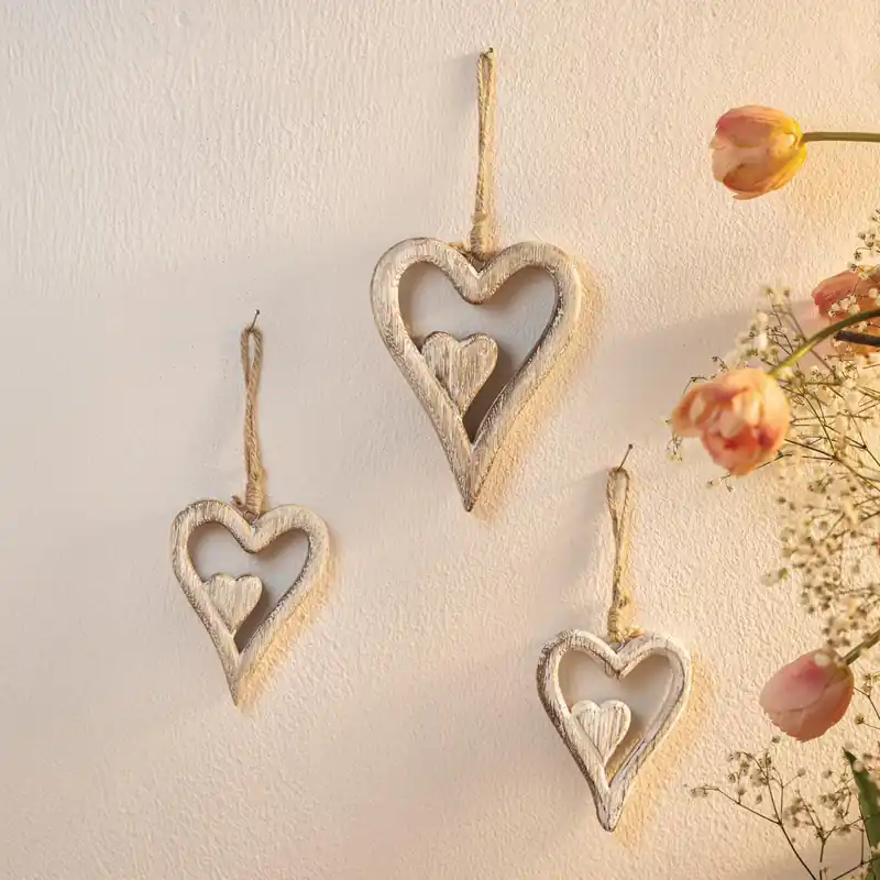 Neue Ware Hänger "Herz", 3er Set