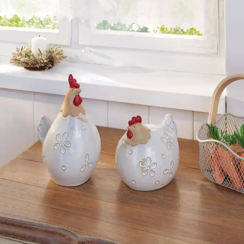 Versand Am Gleichen Tag Huhn "Blumenmuster", 2er Set