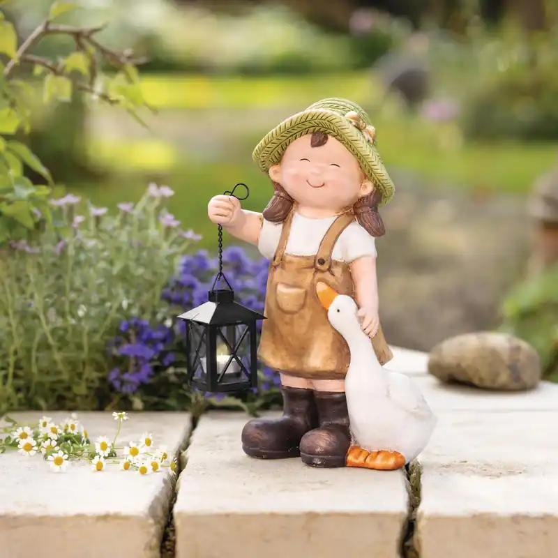 Figur "Mädchen mit Gans" Garantierte Lieferung