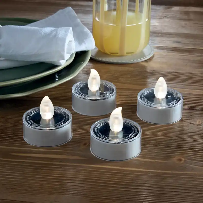Sonderaktion LED-Teelicht "Solar", 4er Set