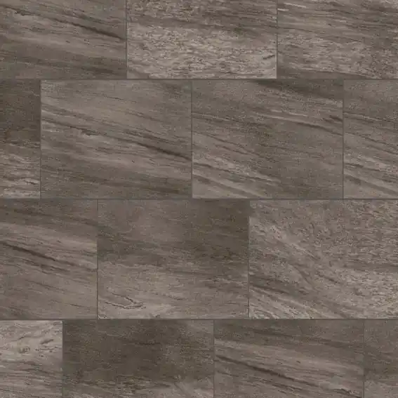 Bestseller Vinylboden floors@home 610 x 305 x 2 mm Klebe Vinyl Steinoptik Fliesenoptik Grau NKL41