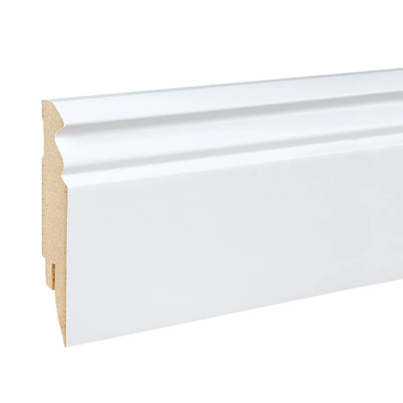 Kosche | Fußleiste Bergamo-3 | MDF | 72999 | 16 x 80 x 2500 mm | Weiß | Foliert | Hamburger Profil Saisonangebot