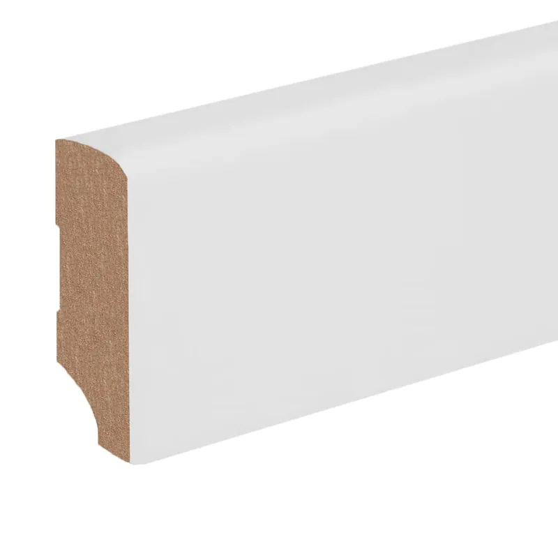 Sockelleiste / Fußleiste / Bodenleiste Mori-1 (71995) | 19 x 58 x 2400 mm | Weiß Abverkauf