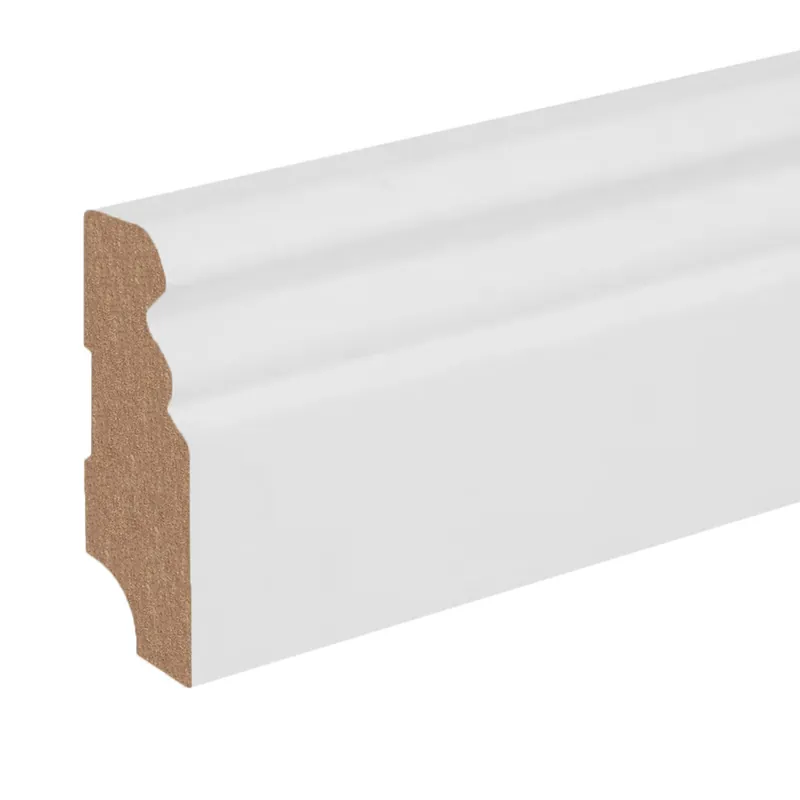 Nur Für Kurze Zeit Sockelleiste / Fußleiste / Bodenleiste Erba-1 (71991) | 19 x 58 x 2400 mm | Weiß