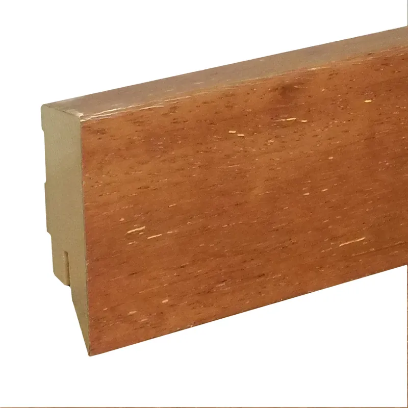 Neue Kollektion Sockelleiste / Fußleiste / Bodenleiste Taverone-18 (73025) | 16 x 58 x 2400 mm | Merbau lackiert