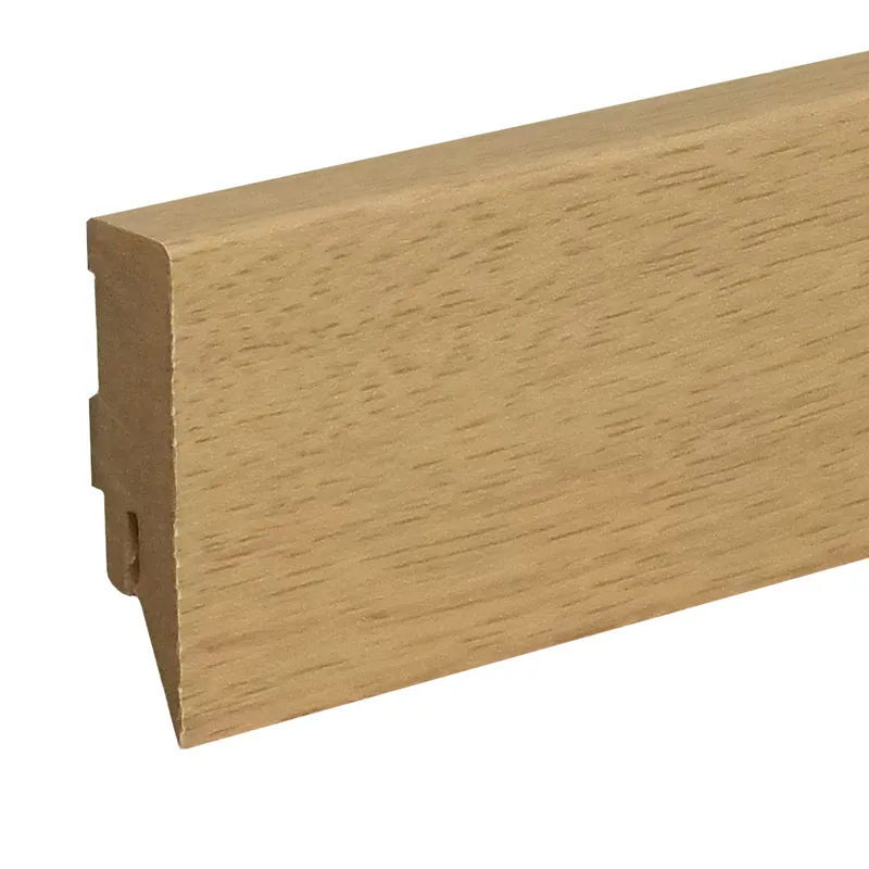 Abverkauf Sockelleiste / Fußleiste / Bodenleiste Lecco-128 (73461) | 16 x 58 x 2500 mm | Eiche Sierrabraun
